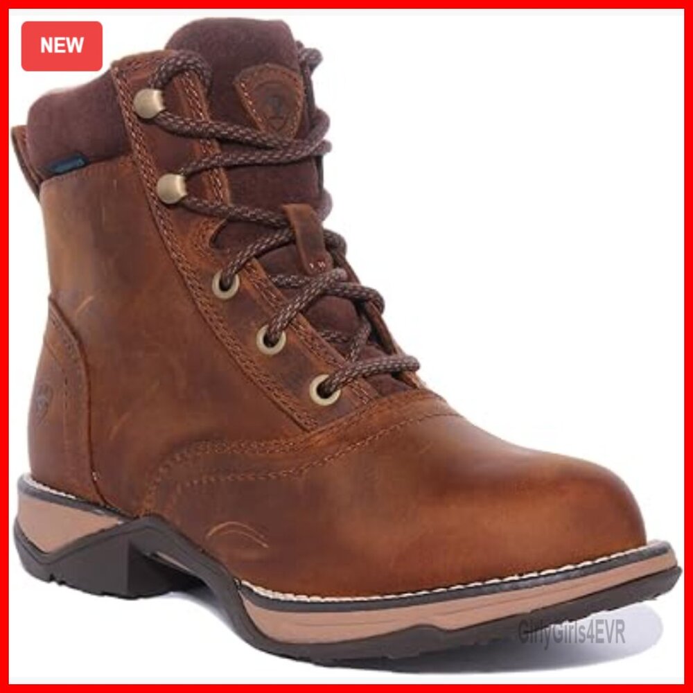 Waterproof Composite Toe Work Boots, Lightweight Leather, All-Weather